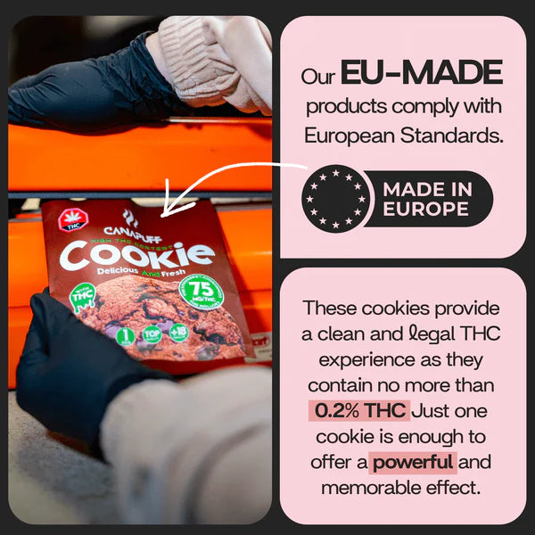 COOKIES THC 225mg - Canapuff - Chocolat