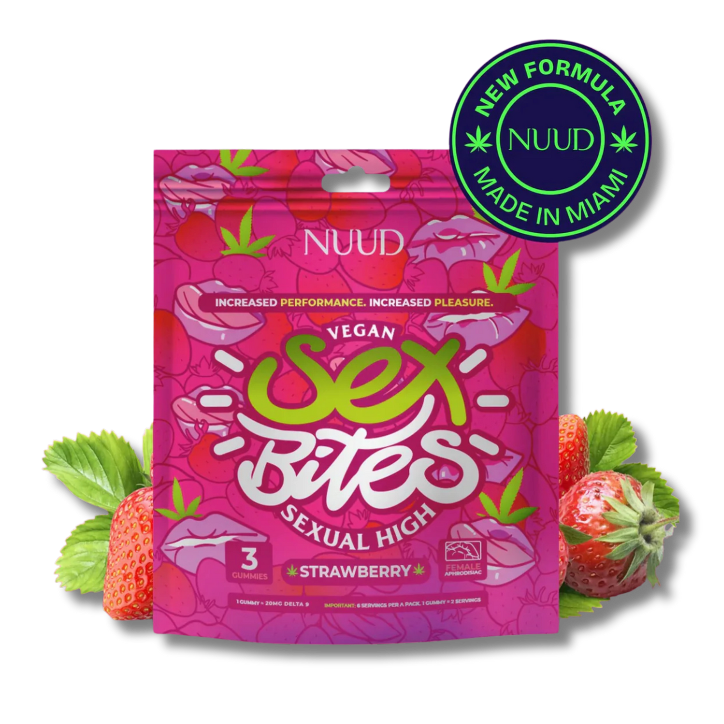 GUMMIES APHRODISIAQUES SEX BITES DELTA9 THC NUUD 60mg