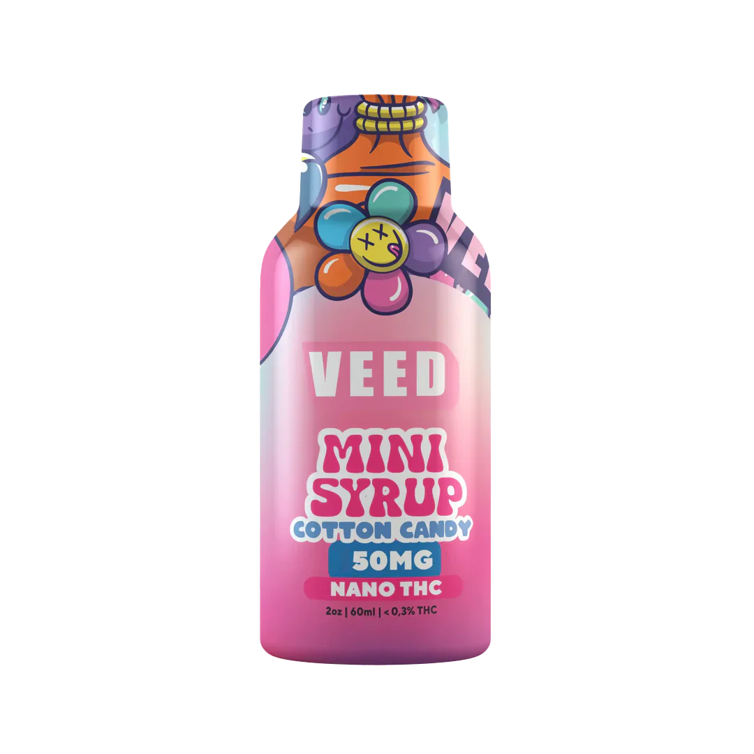 Mini Sirop 50mg concentré de Delta 9 THC - Barbe à Papa