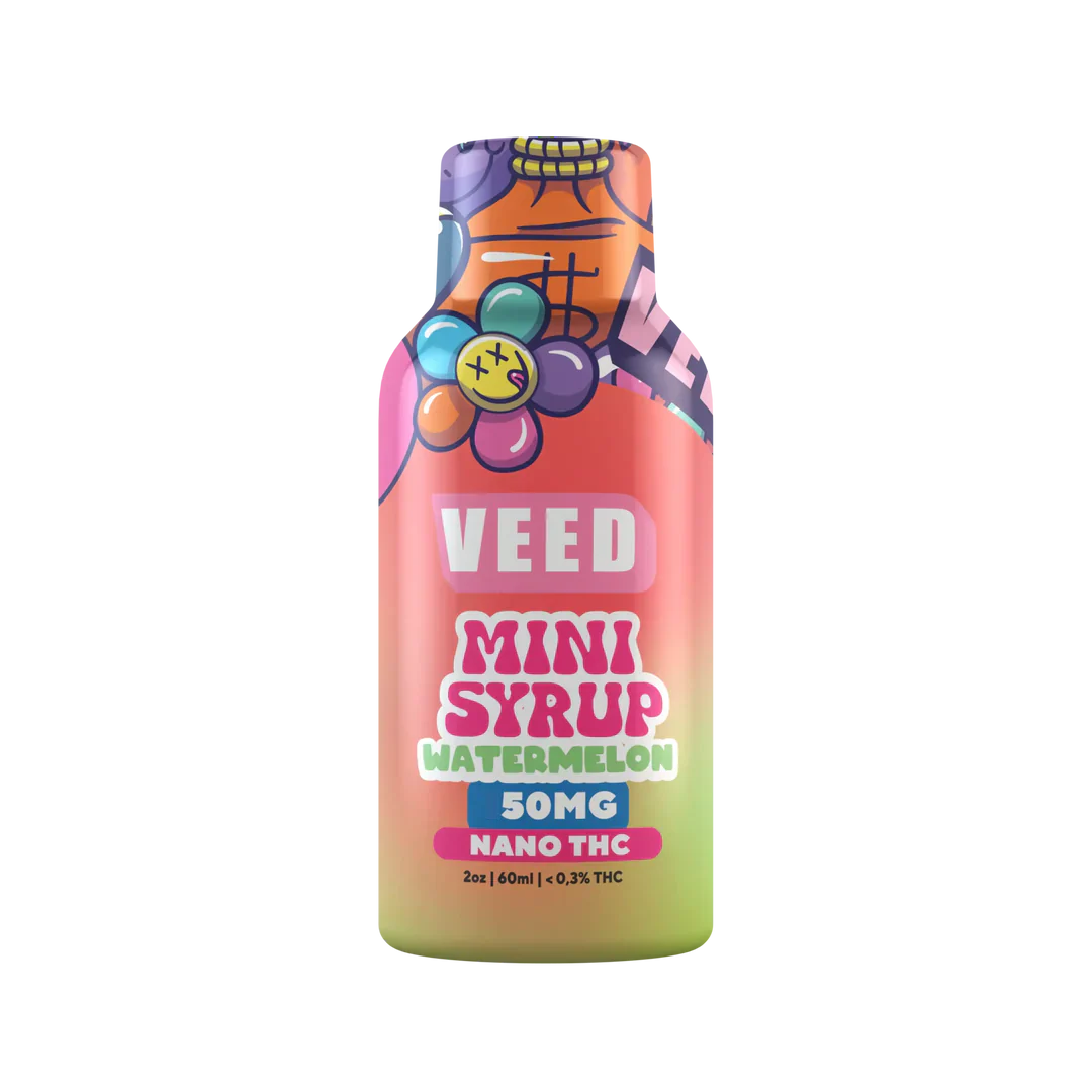 Mini Sirop 50mg concentré de Delta 9 THC - Pastèque