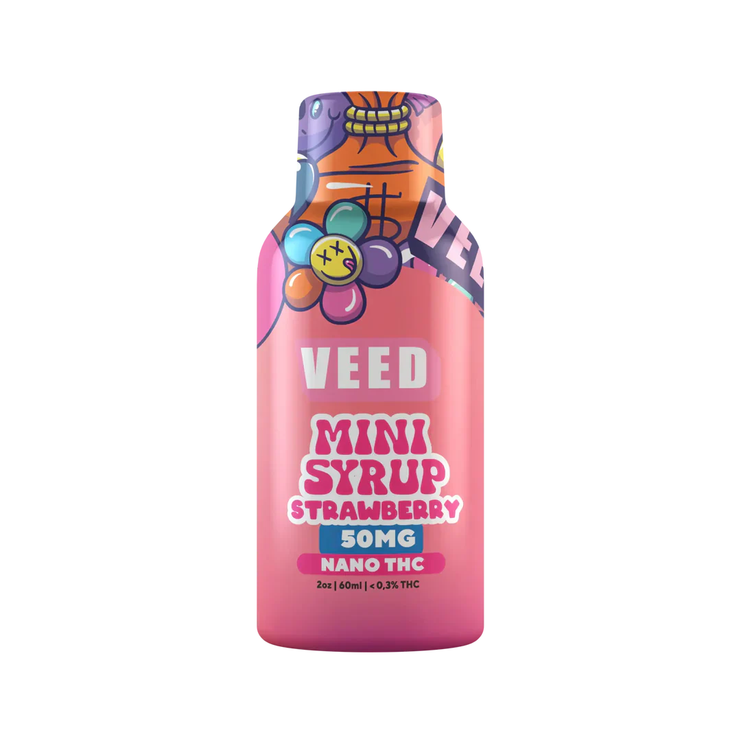Mini Sirop 50mg concentré de Delta 9 THC - Fraise