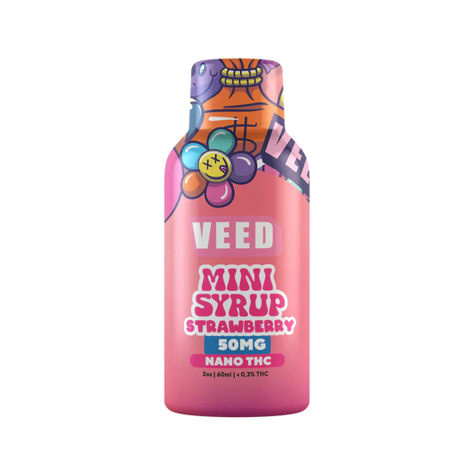 Mini Sirop 50mg concentré de Delta 9 THC - Fraise