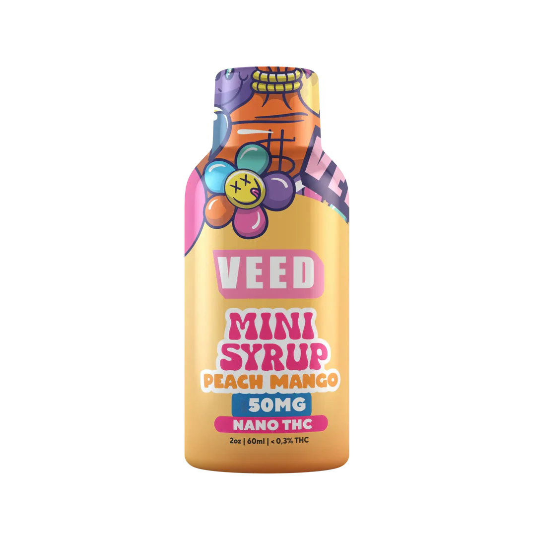 Mini Sirop 50mg concentré de Delta 9 THC - Mangue pèche